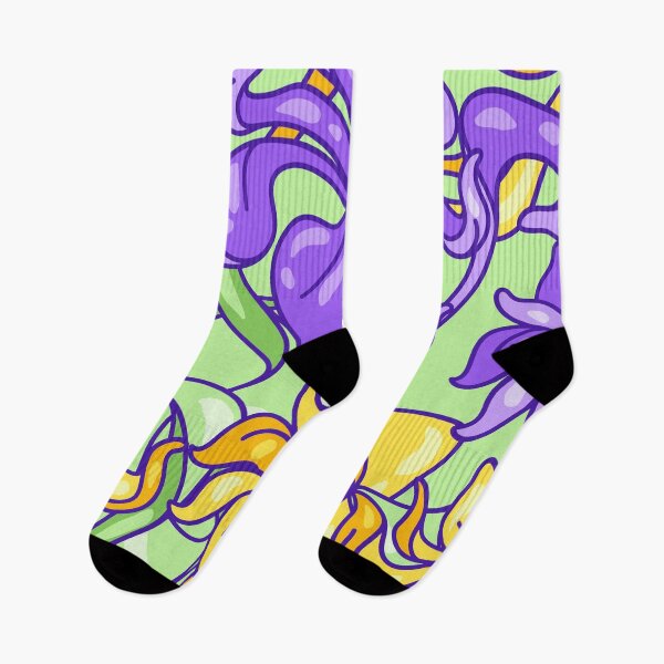 Item preview, Yellow Flowers With Purple Flowers Pattern Floral Tropical Garden Design designed and sold by Dr.YesOrNo.
