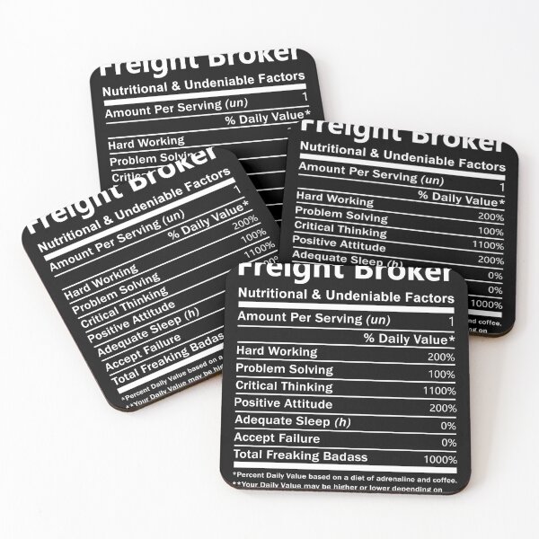 Item preview, Freight Broker T Shirt - Nutritional And Undeniable Factors Gift Item Tee designed and sold by cpaddensil.