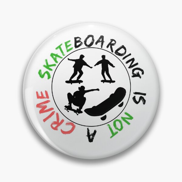 Item preview, Skateboarding Is Not A Crime designed and sold by Quadghouls.