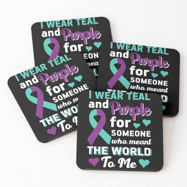 Item preview, I Wear Teal And Purple   Suicide Prevention Awareness designed and sold by LeitnerSakantha.