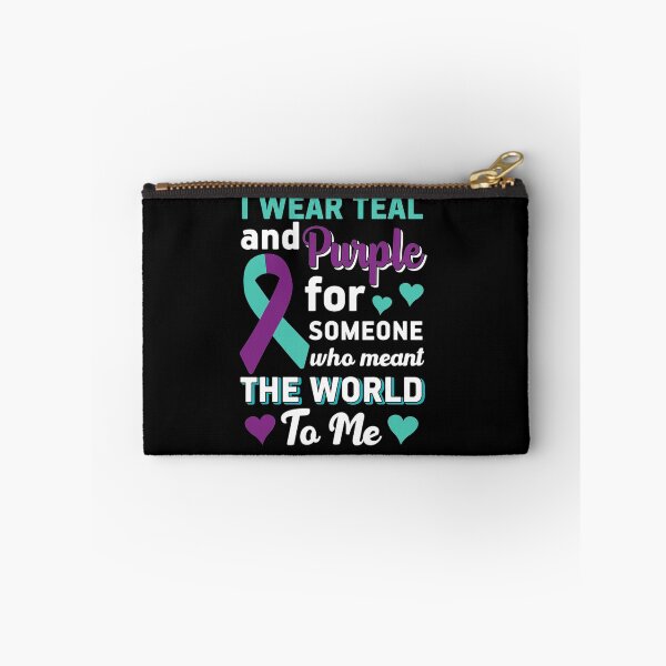 Item preview, I Wear Teal And Purple   Suicide Prevention Awareness designed and sold by LeitnerSakantha.