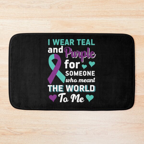 Item preview, I Wear Teal And Purple   Suicide Prevention Awareness designed and sold by LeitnerSakantha.