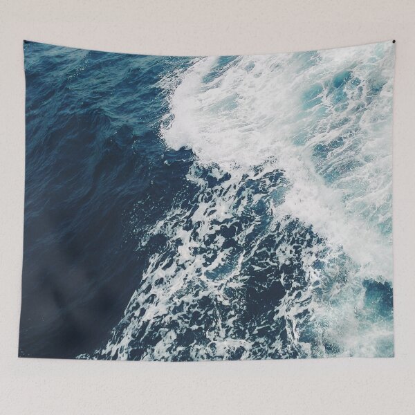 Item preview, Blue Ocean Waves Crushing designed and sold by Luxxe87.