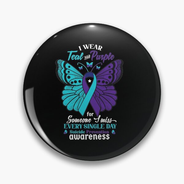 Item preview, I Wear Teal And Purple Suicide Awareness Mental Health designed and sold by LeitnerSakantha.