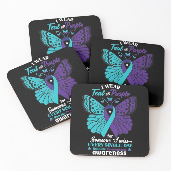 Item preview, I Wear Teal And Purple Suicide Awareness Mental Health designed and sold by LeitnerSakantha.
