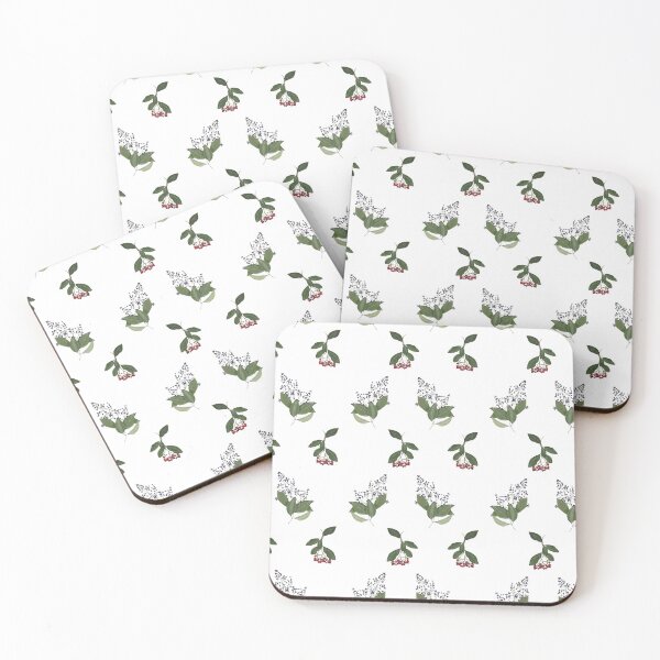 Item preview, Watercolor illustration of Wild berry pattern - Ligustrum + Pyracantha designed and sold by Malu-Iriarte.