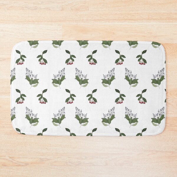 Item preview, Watercolor illustration of Wild berry pattern - Ligustrum + Pyracantha designed and sold by Malu-Iriarte.