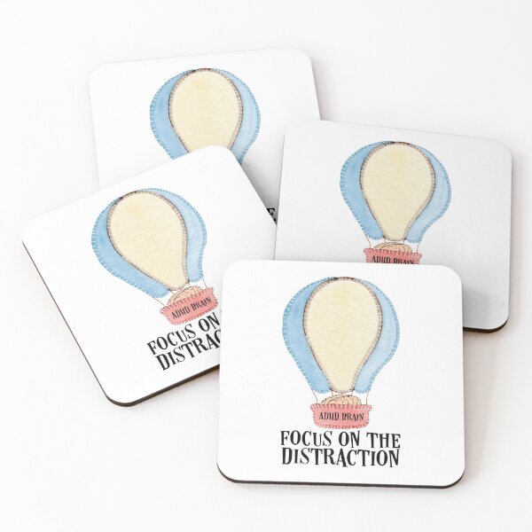 Item preview, #ADHD Brain - Focus On The Distraction Hot Air Balloon, Attention Deficit Hyperactive Disorder designed and sold by MJDezigns.