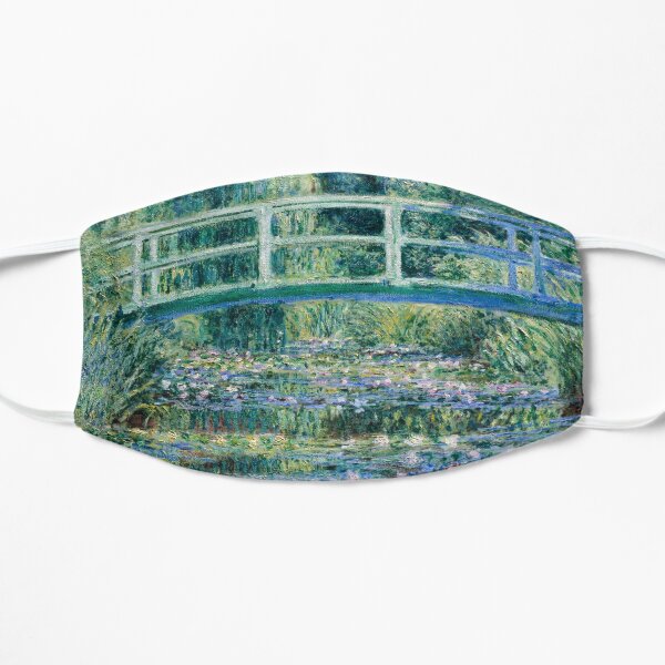 Claude Monet Water Lilies and Japanese Bridge Flat Mask