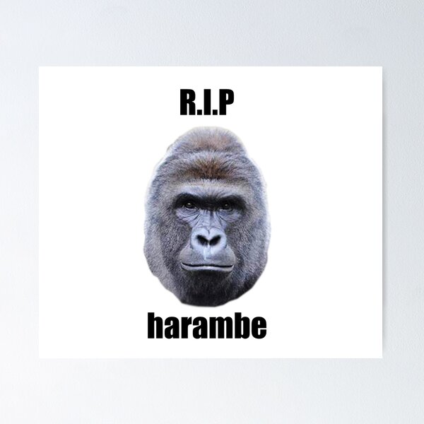 Item preview, RIP Harambe designed and sold by IEatPencils.