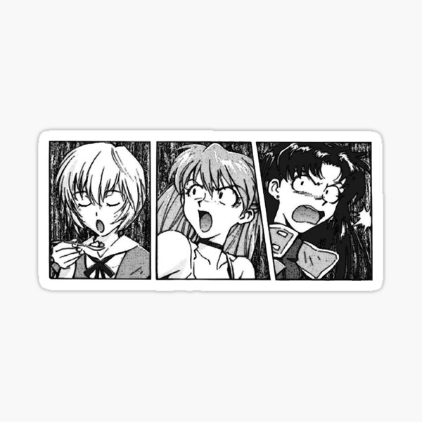 Vista previa del artículo con la obra «Rei, Asuka y Misato», diseñado y vendido por IlseSchwanke.