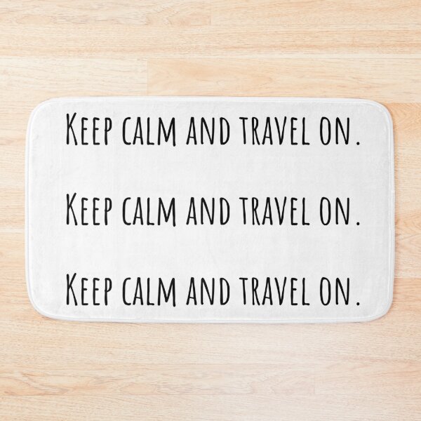 Item preview, Keep calm and travel on Travel Quote designed and sold by QuotesBerry.