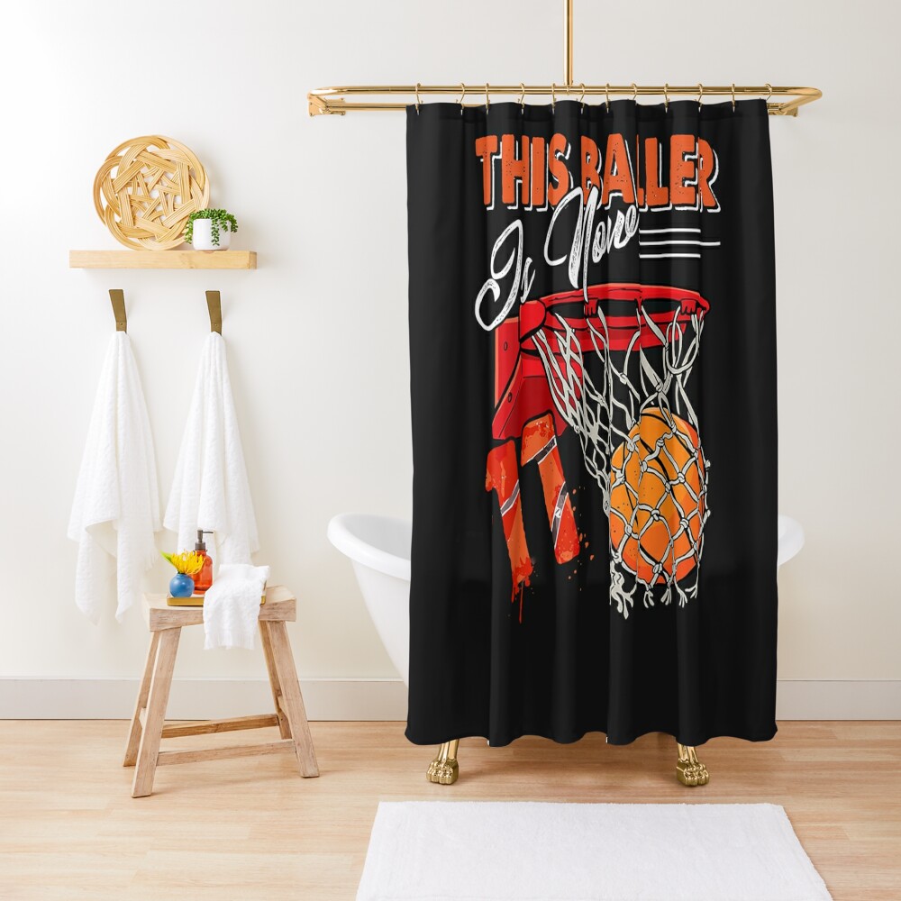 Get The Latest 11th Birthday Basketball TShirt Funny 11 Years Old Kids Gift Shower Curtain CS-UK8XRM1M