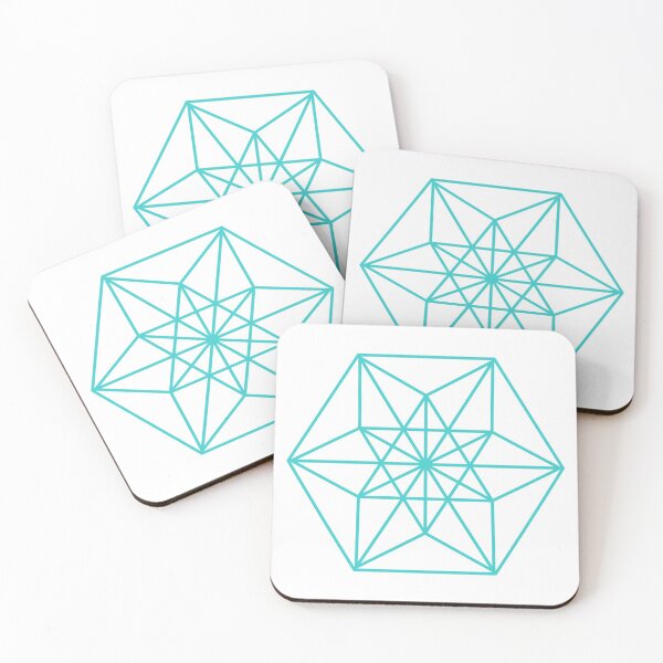 Item preview, Sacred Geometry Cuboctahedron Vector Equilibrium Light Blue designed and sold by Morgan Obendorfer.