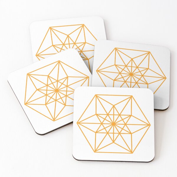 Item preview, Sacred Geometry Cuboctahedron Vector Equilibrium Orange designed and sold by Morgan Obendorfer.