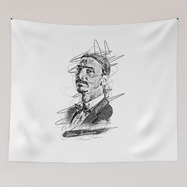 Item preview, Zlatan Ibrahimovic Abstract Sketch Art, Zlatan Ibrahimovic designed and sold by graphic-genie.