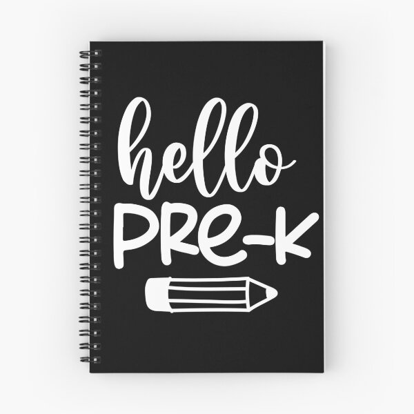 Item preview, Hello Pre-K, Back to school hand lettered, first day of school Kindergarten designed and sold by ShutterKapan.