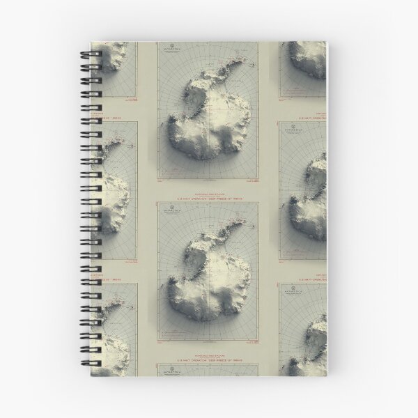 Item preview, 1968 Antarctica Relief Map 3D digitally-rendered designed and sold by ThinkAboutMaps.