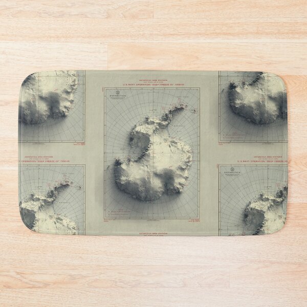 Item preview, 1968 Antarctica Relief Map 3D digitally-rendered designed and sold by ThinkAboutMaps.