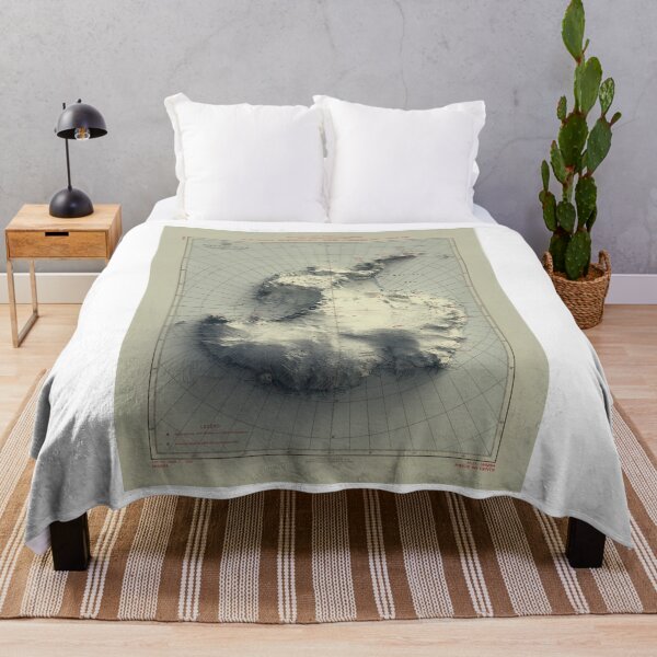 Item preview, 1968 Antarctica Relief Map 3D digitally-rendered designed and sold by ThinkAboutMaps.