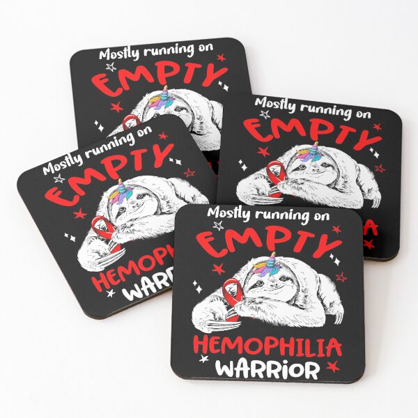 Item preview, Mostly running on Empty Hemophilia Warrior designed and sold by ElizabethS809.