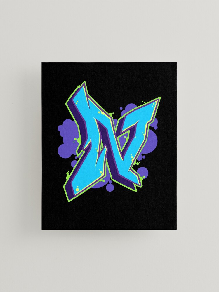 Letter N - Graffiti Street Art Style  Canvas Print for Sale by  CreativeOpus