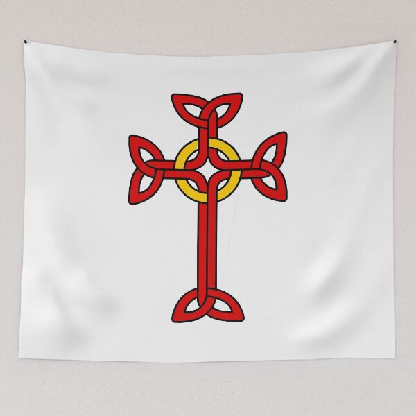 Item preview, High Interwoven Red and Gold Cross designed and sold by CatholicSaints.