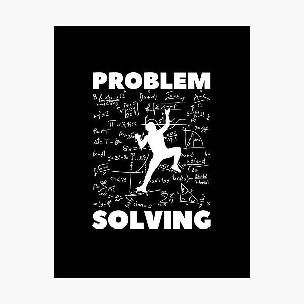 Problem Solving. Rock Climbing. Bouldering Photographic Print
