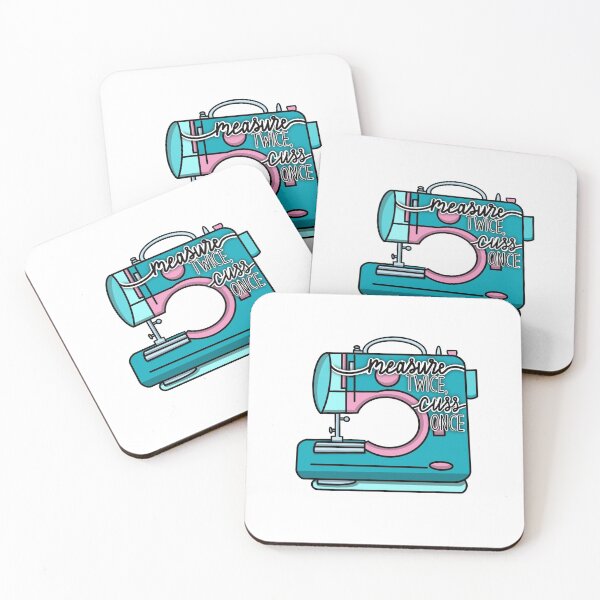 Item preview, Measure Twice, Cuss Once Sewing Machine designed and sold by For Art Sake.