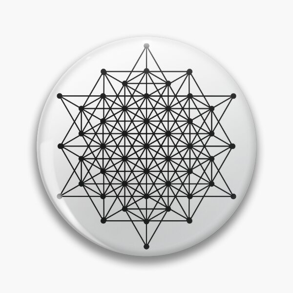 Item preview, Sacred Geometry 64 Tetrahedron Grid Black designed and sold by Morgan Obendorfer.