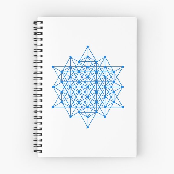 Item preview, Sacred Geometry 64 Tetrahedron Grid Blue designed and sold by Morgan Obendorfer.