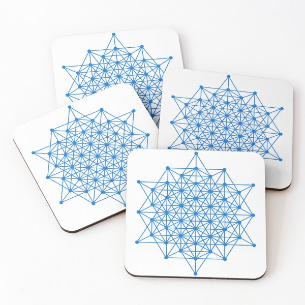 Item preview, Sacred Geometry 64 Tetrahedron Grid Blue designed and sold by Morgan Obendorfer.