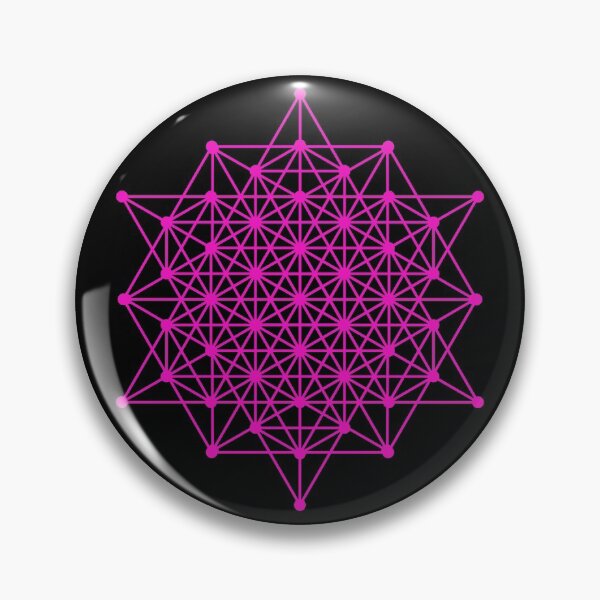 Item preview, Sacred Geometry 64 Tetrahedron Grid Pink designed and sold by Morgan Obendorfer.