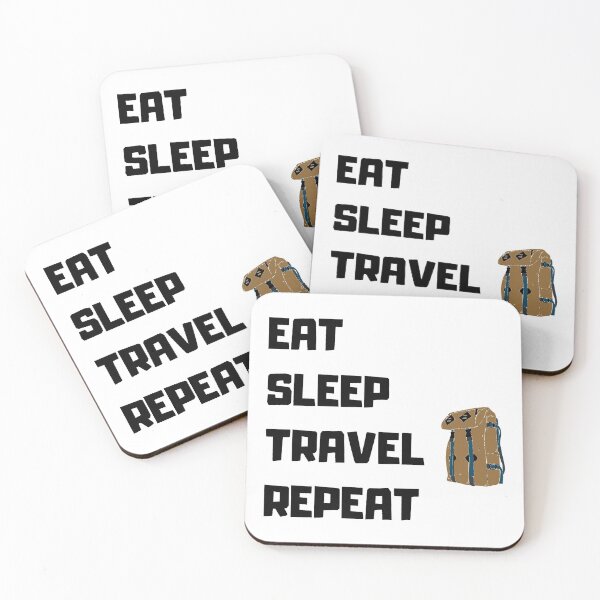 Artikelvorschau, EAT SLEEP TRAVEL REPEAT entworfen und verkauft von OMdesigns93.