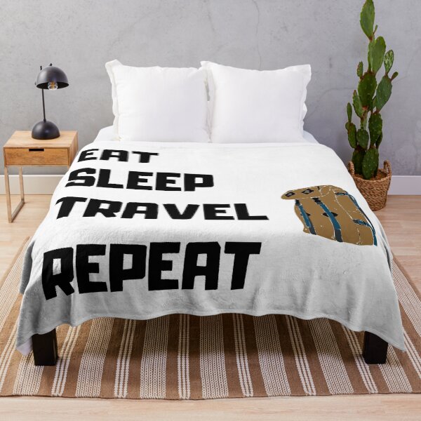 Artikelvorschau, EAT SLEEP TRAVEL REPEAT entworfen und verkauft von OMdesigns93.