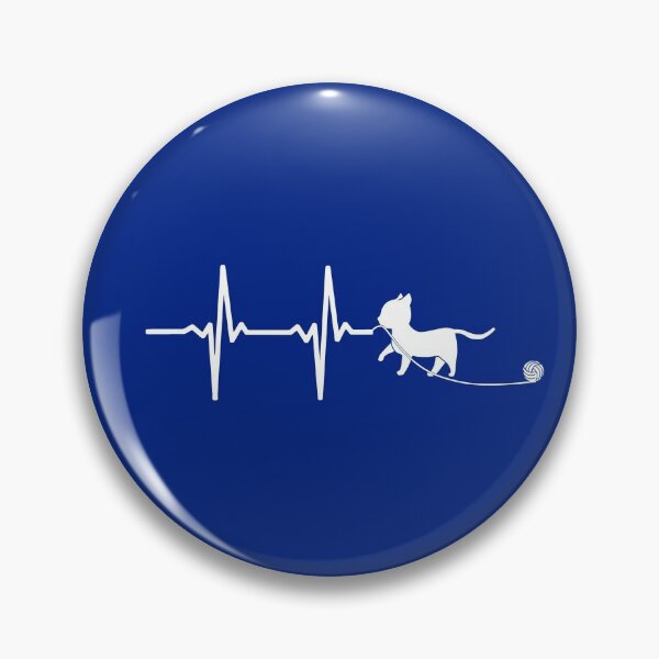 Item preview, Heartbeat Kitten With A Ball Of Wool Blue designed and sold by adamtepl.