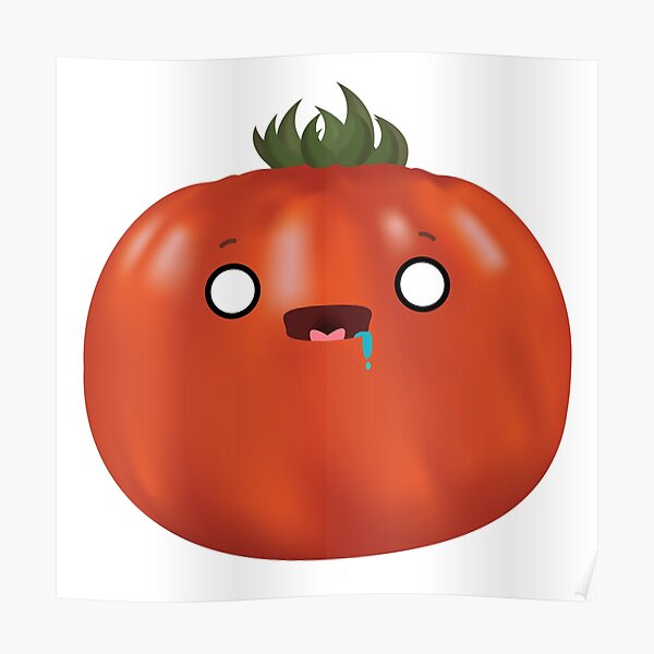 "Shocked Heirloom Tomato" Poster by Figuros Redbubble