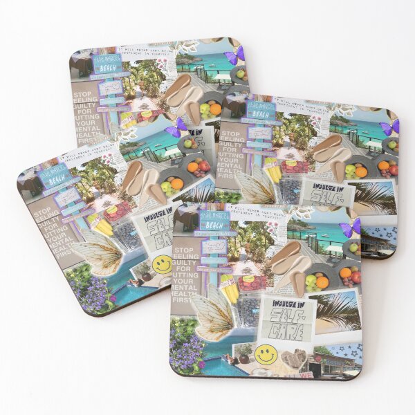Item preview, Golden Beach Vibe Collage designed and sold by Ajcollages.