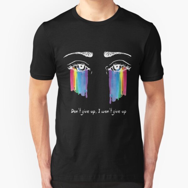 Sia the greatest - don't give up (white) Slim Fit T-Shirt