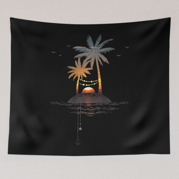 Item preview, Sunset Island Glow Graphic designed and sold by GuerreroRoberto.