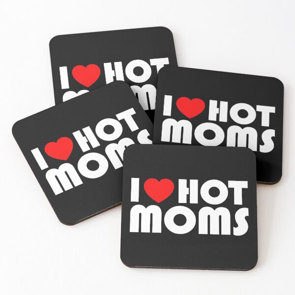 Item preview, I LOVE HOT MOMS FUNNY designed and sold by LinkunShop.