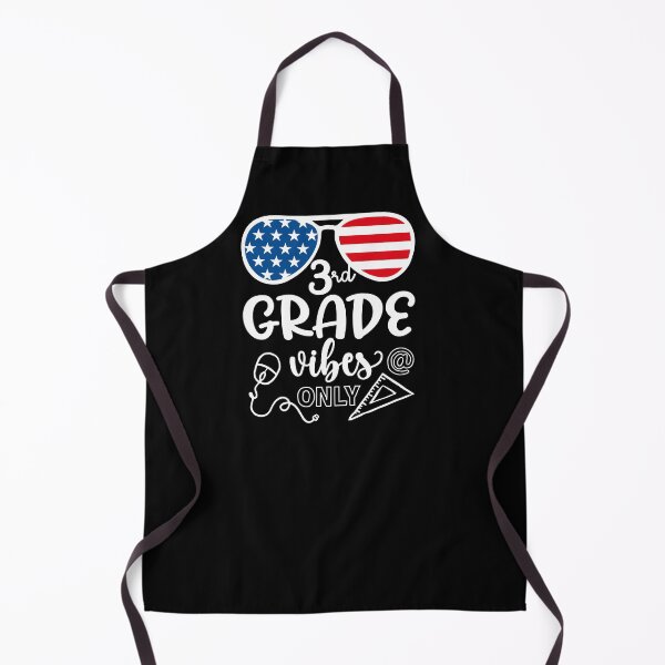 Item preview, 3rd grade vibes only, USA glasses. Back to school hand lettered, first day of school Kindergarten, Teacher gift designed and sold by ShutterKapan.