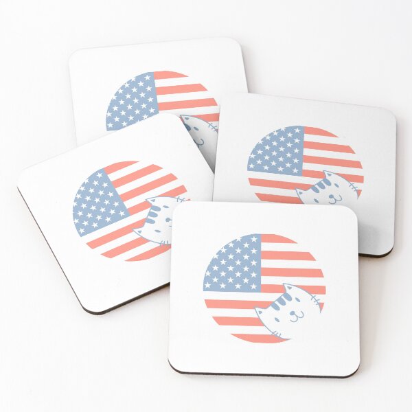 Item preview, American Flag cat American independence America loves you and cat designed and sold by RJuliya.