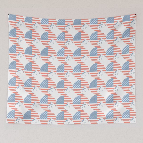 Item preview, American Flag cat American independence America loves you and cat designed and sold by RJuliya.