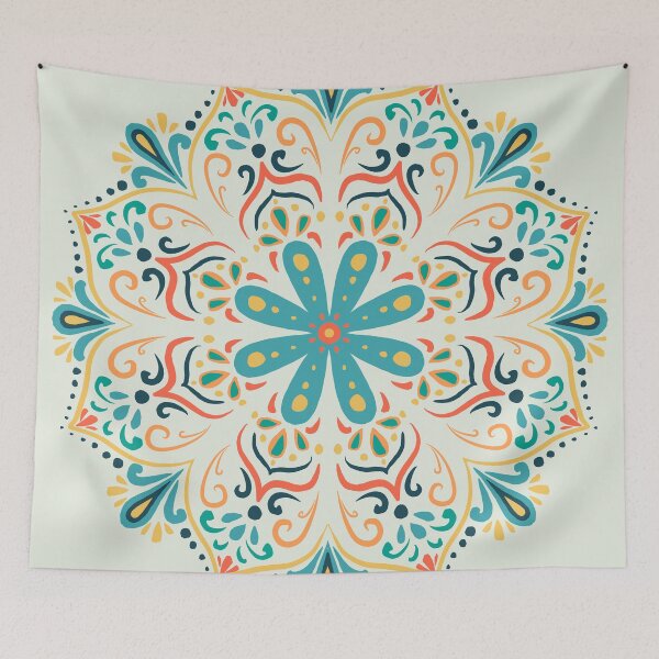 Item preview, Retro Floral Mandala designed and sold by Helen Butt.