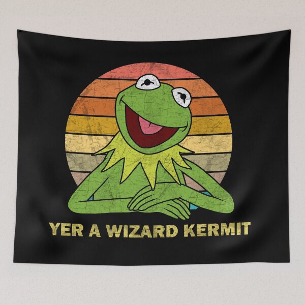 Item preview, Yer A Wizard Kermit designed and sold by ValentinaHramov.