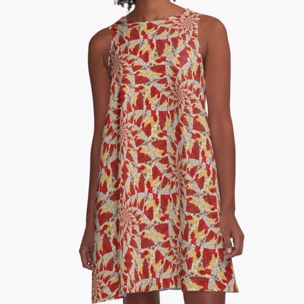 Tiptoe spiral A-Line Dress