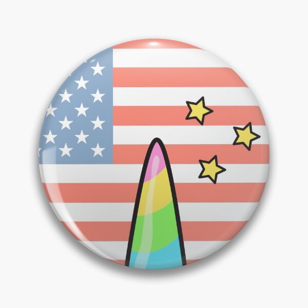 Item preview, American Flag Unicorn stars rainbow American independence designed and sold by RJuliya.