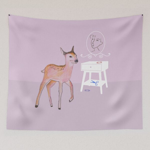 Item preview, Deer at Mauve Interior designed and sold by jaime hoe.