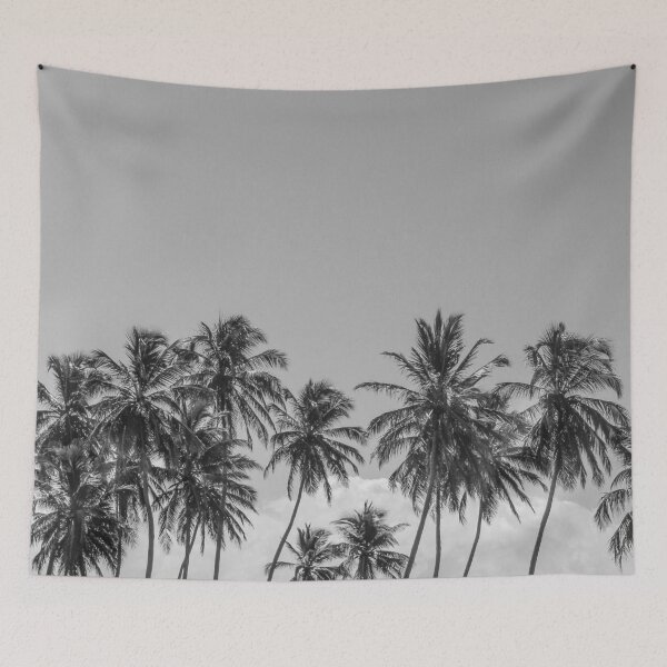 Item preview, Black and White Palm Tree designed and sold by Adventuredream.